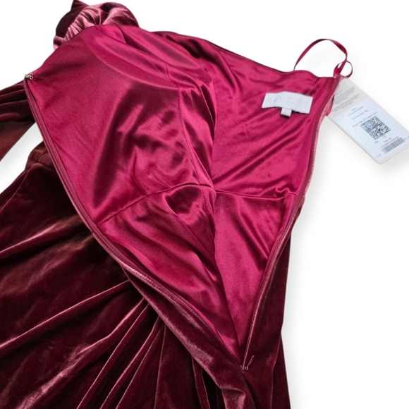 NWT Revelry Aurora Velvet Dress, Romantic Rose, Size 12 - Picture 16 of 16